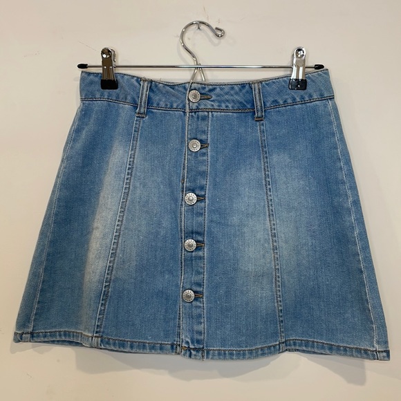 Denim button down skirt - Picture 3 of 5